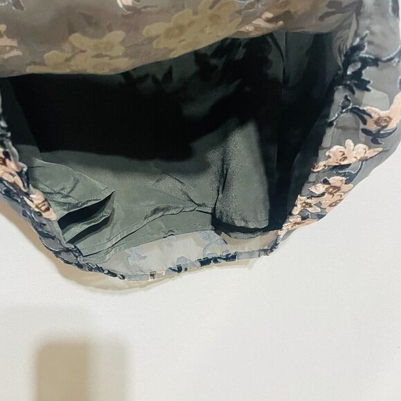 Whimsygoth Charcoal Moody Floral Burnout Sheer Mini Dress Medium - Picture 11 of 16